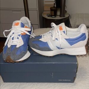 New Balance Women’s  Blue , varsity orange and Gray Sneakers